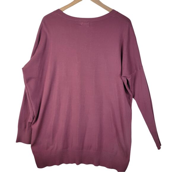 Dreamer Womens Mauve/ Dusty Rose Oversized Sweater Size Sm/Med - Picture 2 of 6